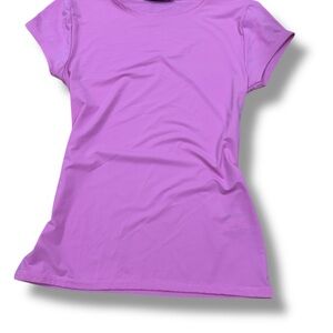 Zara Purple Fitted Short Sleeve T-Shirt